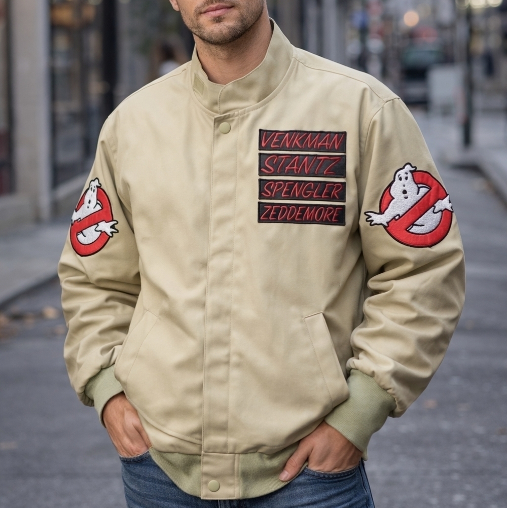 Ghostbusters Who You Gonna Call Work Jacket Size Small New